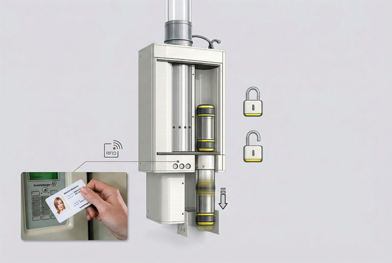 Função de Recebimento Seguro em estação de Carga Frontal