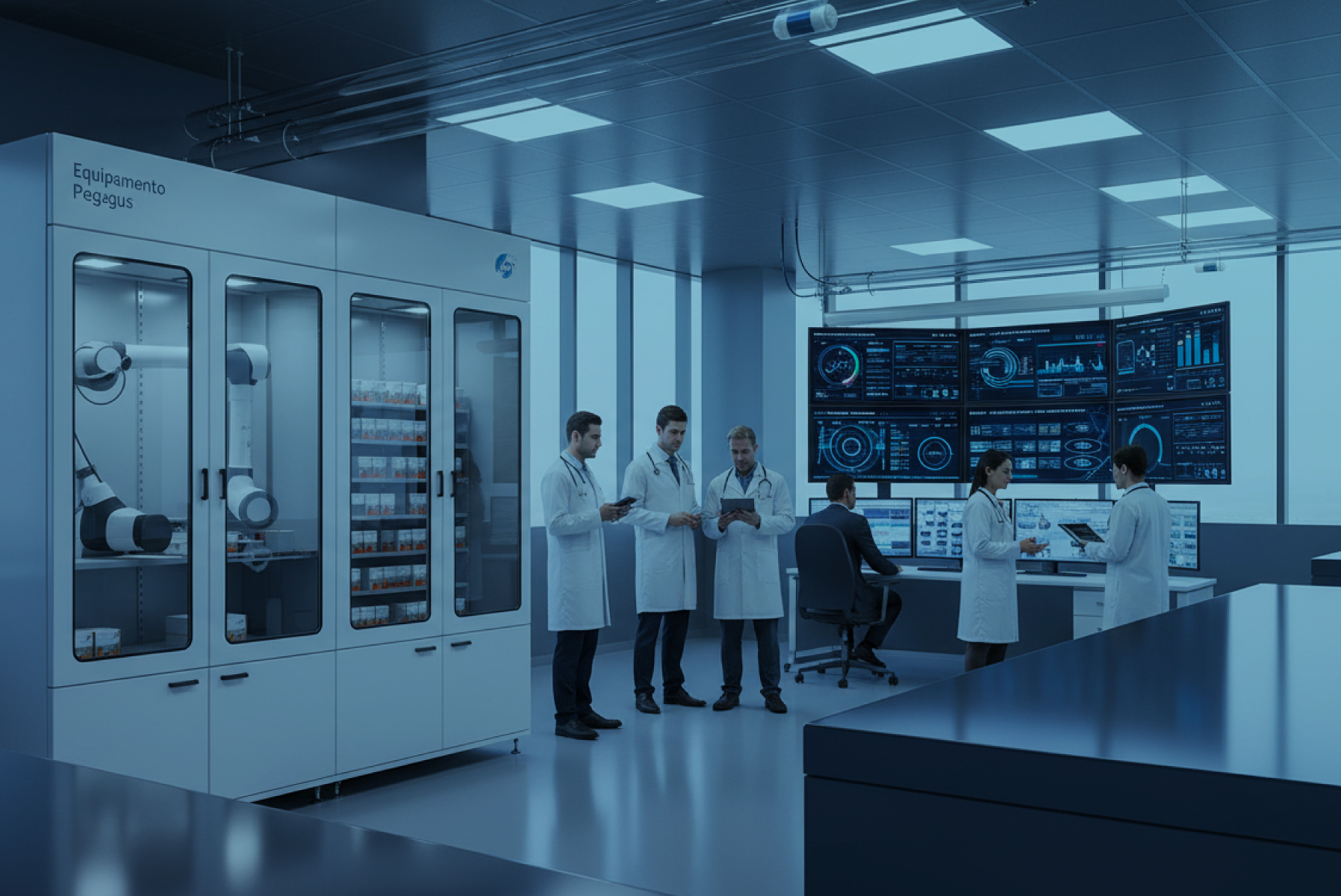 equipe de assistência técnica hospitalar e pós-vendas Medlux